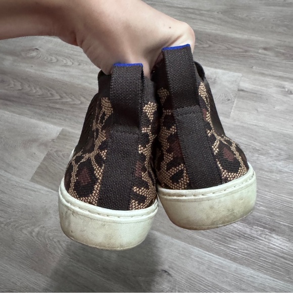 Rothy’s Chelsea Wildcat Leopard Cheetah Sneakers 9.5 Animal Print Shoes - Picture 6 of 13